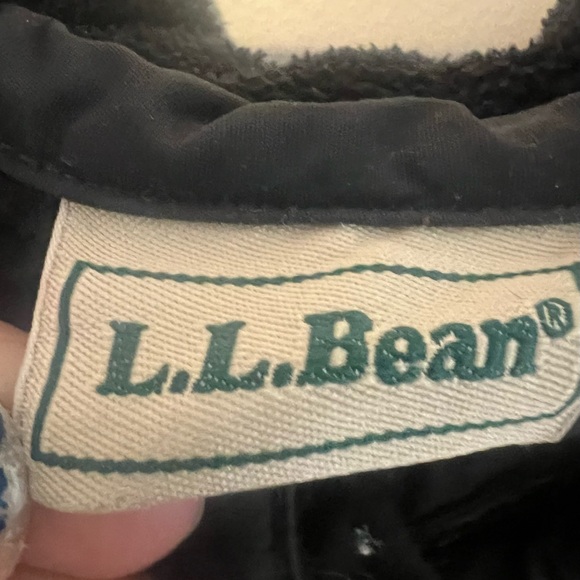 LLBean Men’s 90s Vintage Sport Pullover Black Collared Fleece Shacket size M - Picture 3 of 12